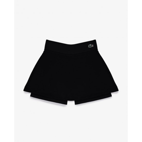 SAIA SHORTS LACOSTE COM BOLSO LATERAL - PRETO SAIA SHORTS LACOSTE COM BOLSO LATERAL - PRETO